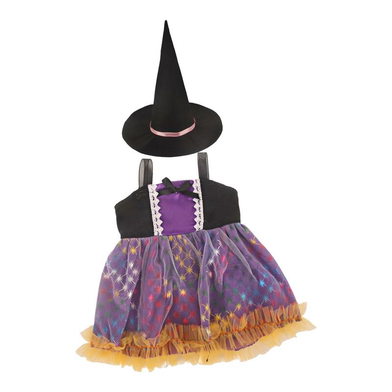 Vestido de boneca e chapéu para meninas, 18 polegadas, para role play diário, festival, diy
