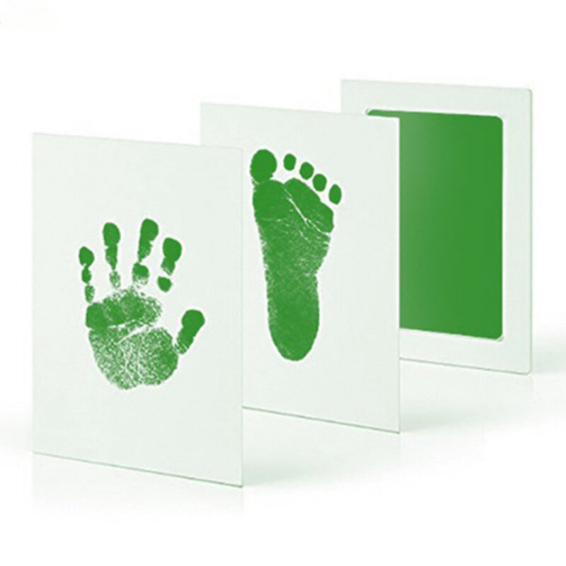 Environmental Protection Safety Non-poisonous Wash Free Baby FootPrint Table Newborn Hand and Foot Print Commemorative Gift