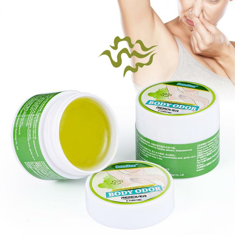 10g Geruch Eliminator Nützlich Kräuter Natürliche Intime Bereich Bleaching Creme für Frauen Körper Geruch Creme Körper Balsam