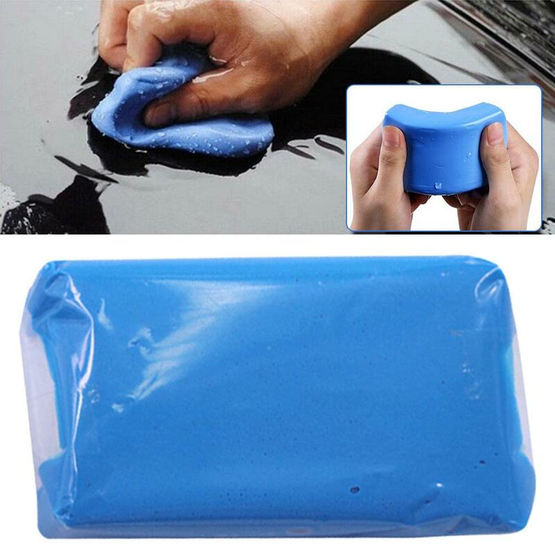 Ar akcesoria 100g niebieska magiczna samochodowa myjnia samochodowa glina do czyszczenia batonika glinka samochodowa z detalami do mycia szlamu usuwająca Dropship