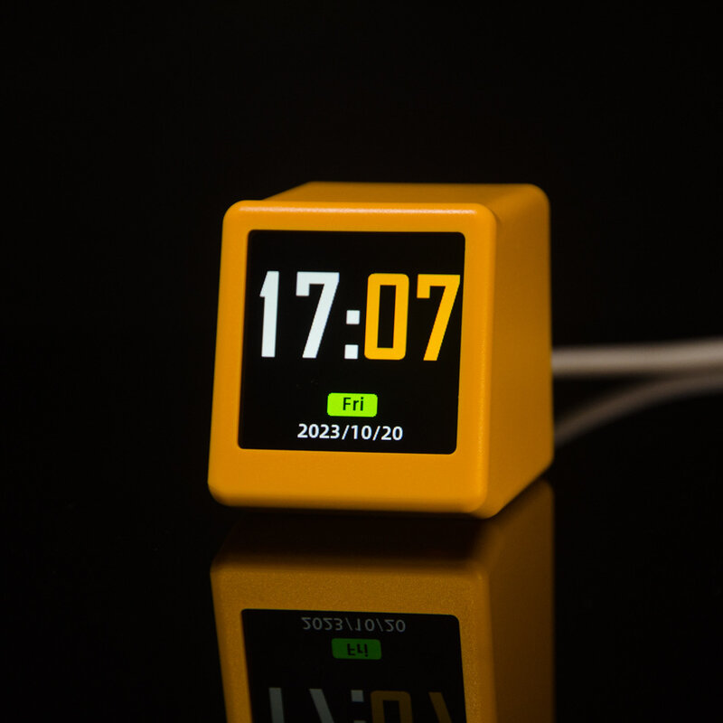 Jam Alarm dekorasi Desktop, Jam Alarm kelembaban suhu cuaca, tampilan stasiun cuaca Wifi pintar portabel kecil