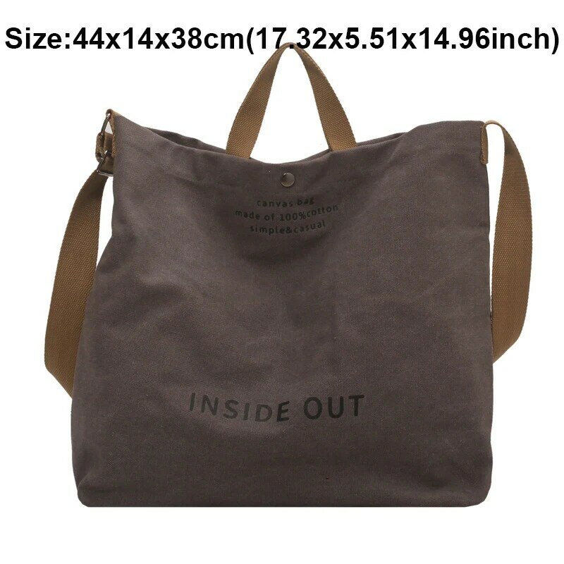 Large Capacity Handbags Women Canvas Shoulder Bag Fashion Big Tote Casual Design Woman's Bags Khaki/Green/Coffee/Gray Color Bags