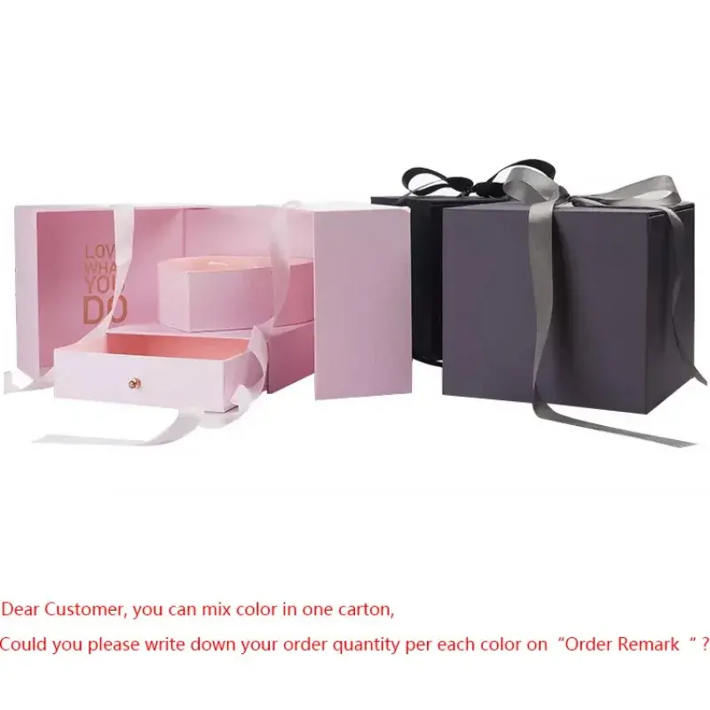 Benutzer definierte magische Würfel Geschenk box kreative doppelte Blumen box Überraschung sbox