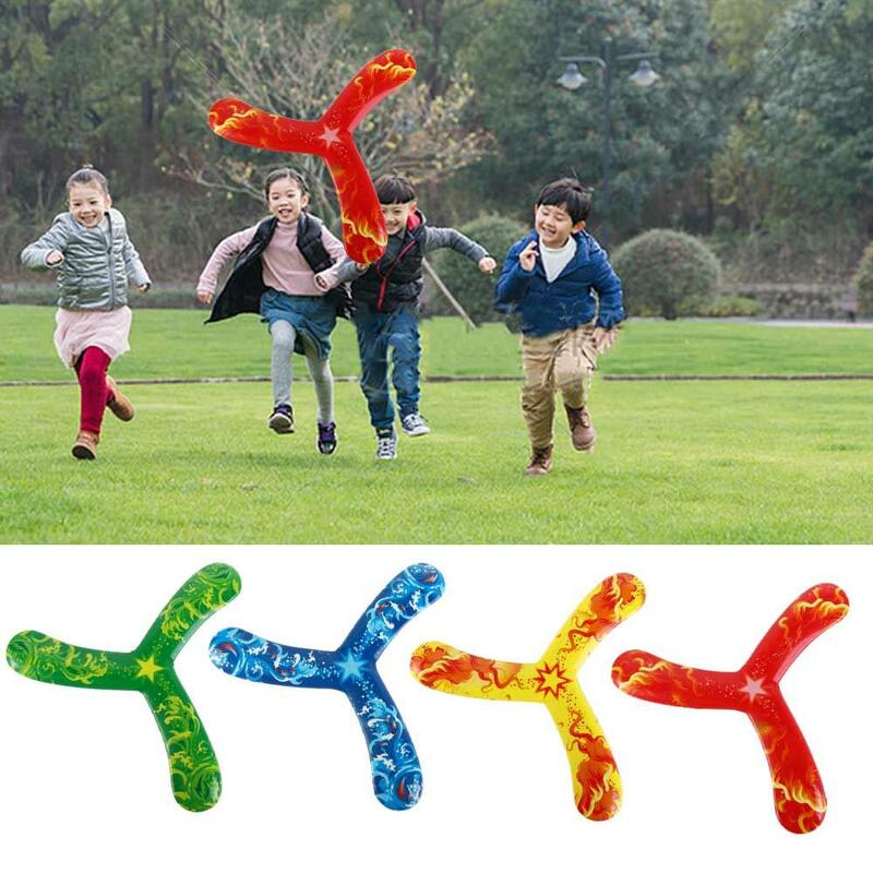 Gifts Early Education Interactive toy Sports Thrower Toys Returning Boomerang Flying Boomerang Toy Three-leaf Boomerang