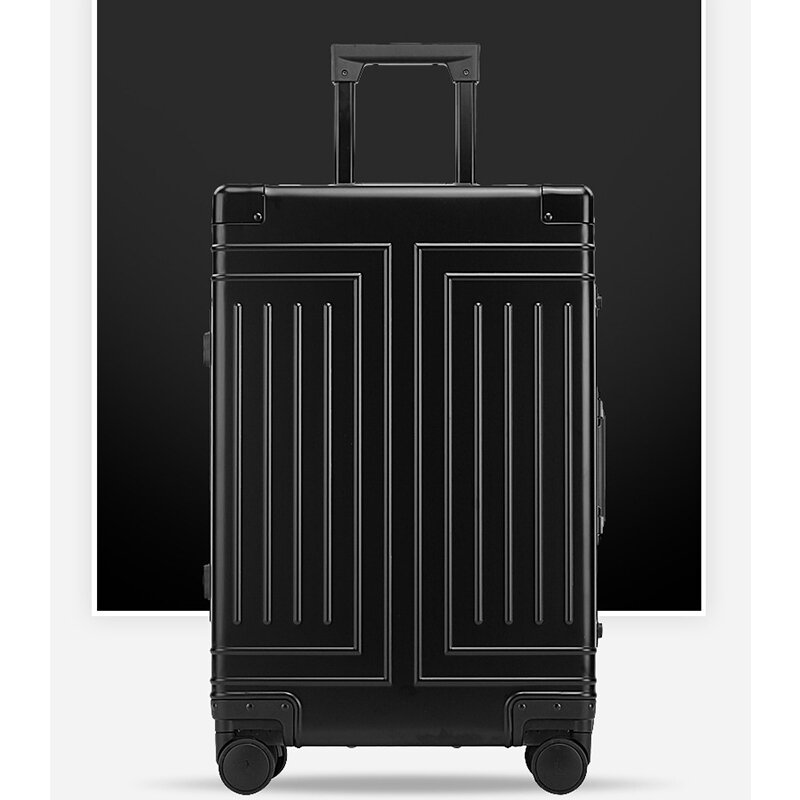 20 "24" 26 "30" pollici Trolley in alluminio valigia impermeabile metallizzata bagaglio a mano Trolly Bag valigia da viaggio in alluminio con ruote