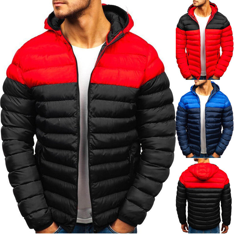 Мужская хлопковая куртка с логотипом на заказ, осенне-зимняя новая хлопковая куртка, утепленная Модная хлопковая повседневная куртка, мужское зимнее пальто, 2024