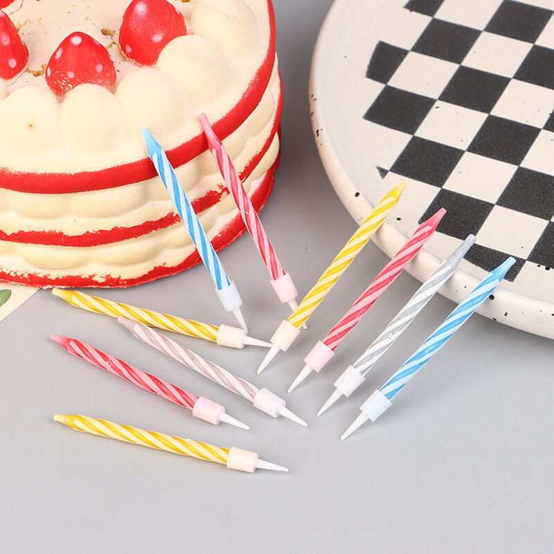 Wielokolorowe Świece Zabawna Sztuczka Świeczka Urodzinowa Impreza Żart Prezent Urodzinowy Tort Urocza Dekoracja Dostawy Urodziny Magiczne Rekwizyty