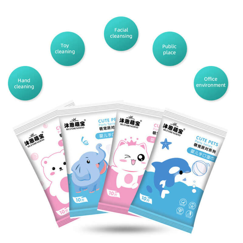 5/10 Packs High Quality Soft Baby Wipes RO Refined Pure Water Wet Wipes Portable Hand And Mouth Wipes Baby Cleaning Wipes