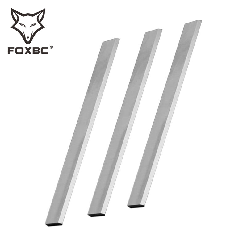 FOXBC-cuchillas de cepilladora HSS, 382x25x3mm para Grizzly G0453 G0453P G1021 G6701, Delta 22 677 DC 380, JET 708529G, piezas de herramientas, Juego de 3