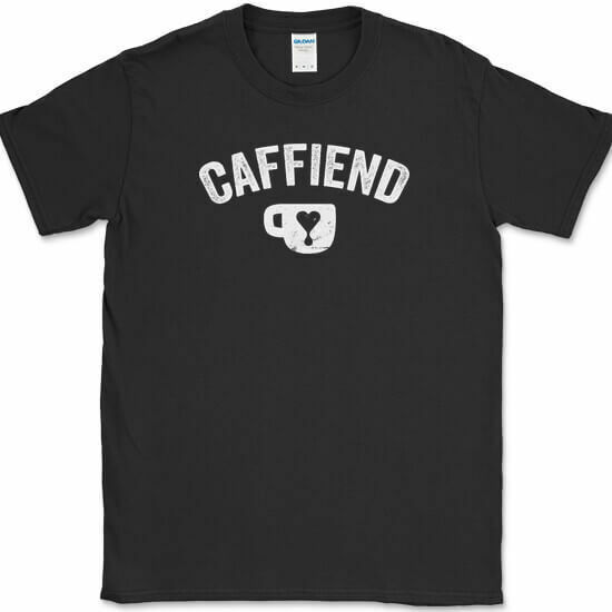 Caffiend-T-shirt humoristique à manches courtes pour hommes et femmes, tee-shirt humoristique, tee-shirt graphique anime, vêtements de café, Y2K, Y-Tee