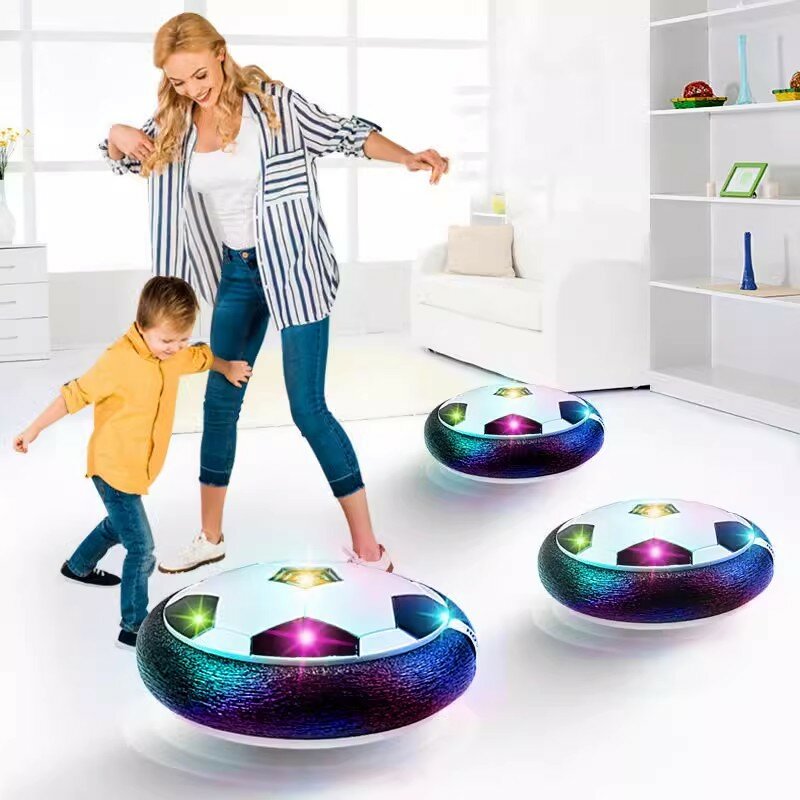 子供のためのサッカーボールのおもちゃ,LEDライトアップ,フローティングサッカー,屋内遊び,男の子のためのアウトドアゲーム