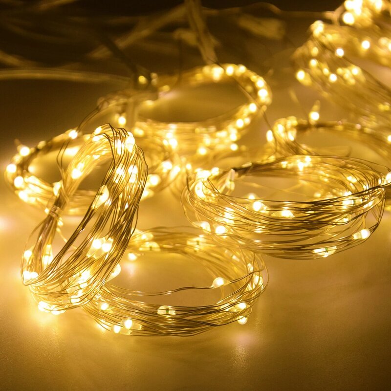 ม่านแสงไฟไฟตกแต่ง LED สำหรับเทศกาลคริสต์มาส300หลอด LED ประดับราวห้องนอนเทพนิยายพร้อมรีโมทคอนโทรล