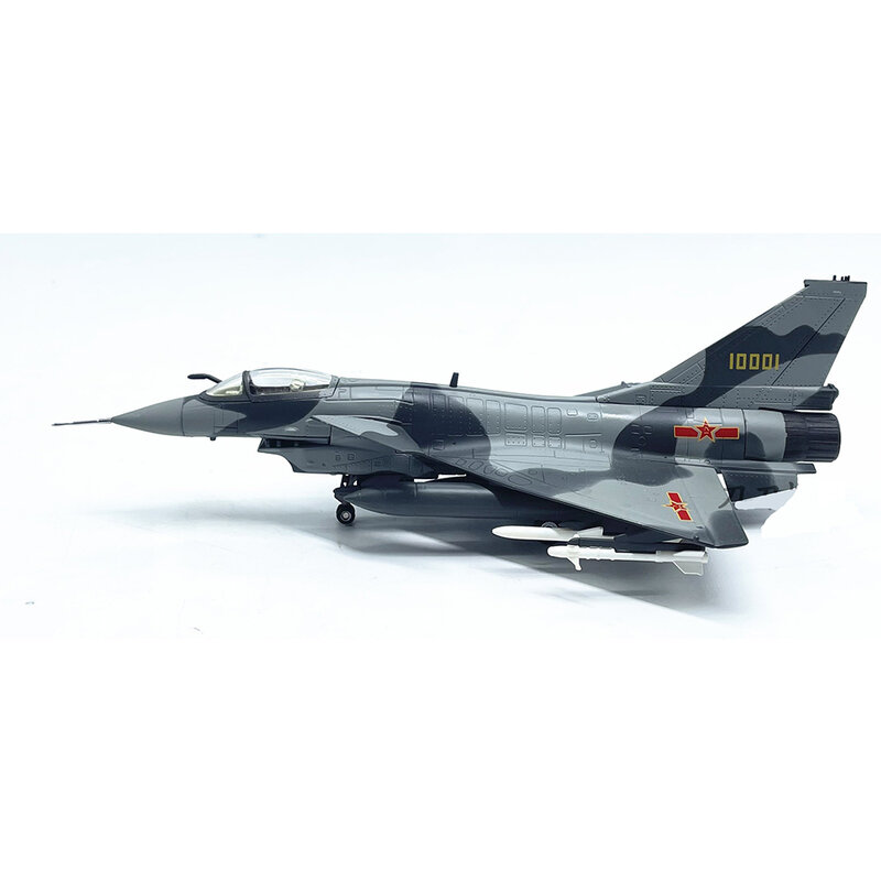 Força Aérea Chinesa Warplane Liga e Simulação de Plástico Modelo, Diecast 1:72 Escala, J-10, Brinquedo Decorativo, Coleção Presente