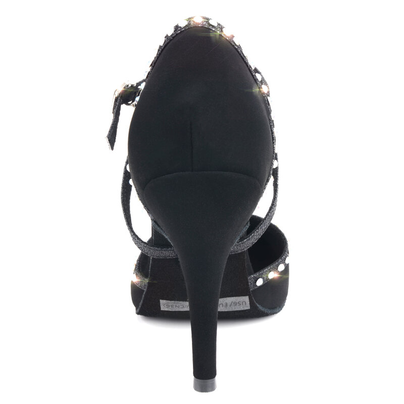 Venus Lure-zapatos de tacón alto para mujer, calzado de baile negro personalizado, profesional, 10CM, 2024
