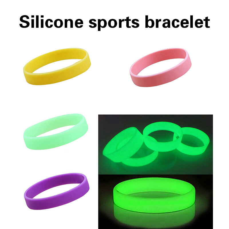 Bracelet en silicone de couleur bonbon, bracelet de sport en caoutchouc, bijoux de dragonne