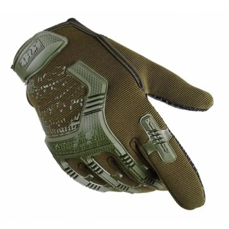 ถุงมือยุทธวิธีทหาร antiskid ถุงมืออุปกรณ์ป้องกันเต็มนิ้วสำหรับผู้ชายงานเพนท์บอลแอร์ซอฟต์สำหรับต่อสู้