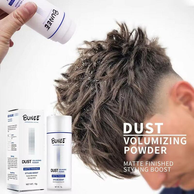 Polvo de peinado de aspecto Natural para hombres, Control de aceite, polvo de volumen de cabello esponjoso, peinado de larga duración, B9G2