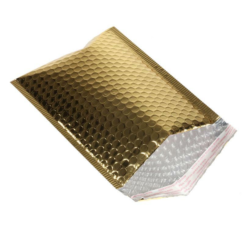 50Pcs/Lot Bubble Mailers Aluminized Bags Laser Envelope Self Seal Postal Gift Packaging Bags Book Shipping Package Envelopes Bag