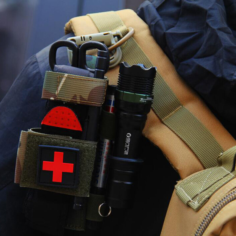 Molle taktyczna medyczna sakiewka nożycowa etui na opaskę uciskową EDC saszetka biodrowa na akcesoria wojskowe