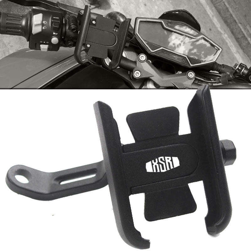 Logo For Yamaha Xsr700 Xsr900 Xsr 700 900 2016-2023 Motorcycle Accessories Handlebar Mobile Phone Holder GPS Stand Bracket Mount