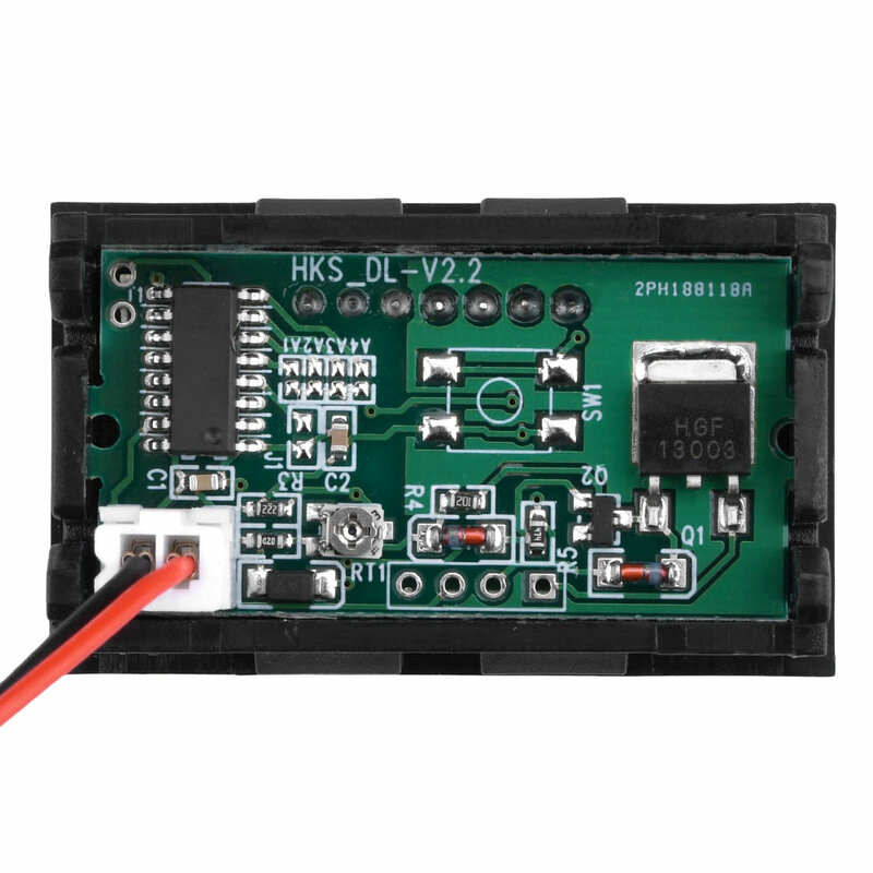Diymore Dc 6V-72V Universele Lood-Zuur Batterij Power Indicator Led Digitaal Display Voertuig Voltmeter