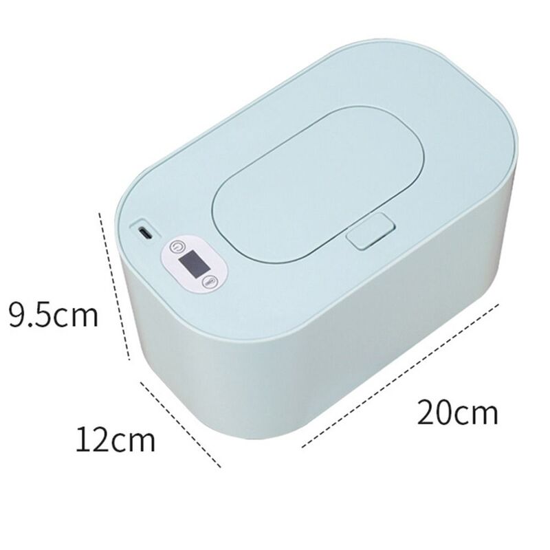 USB Powered Wipes Heater para o bebê, Wet Tissue Heating Box, Plastic Wet Wipe Warmer, Temperatura constante durável, grande capacidade