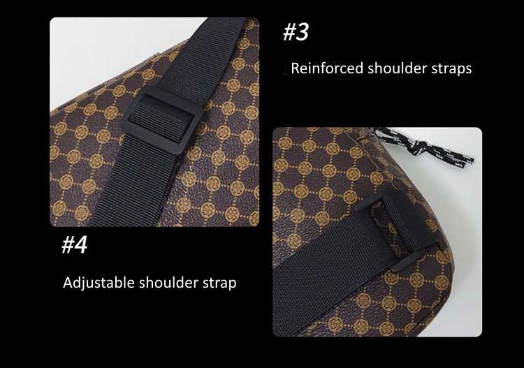 Men's Chest Bag Small Fashion Personalized Casual Shoulder Bag Versatile Men's Crossbody Bag