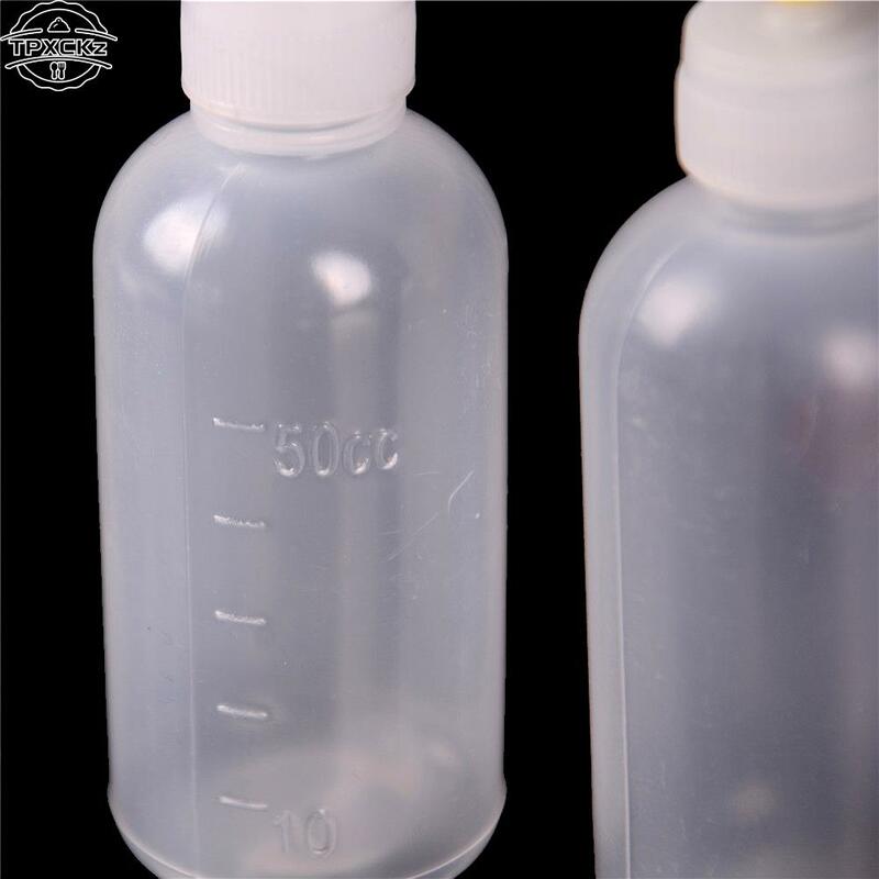 50ML New Plastic Dispensing Bottle with Syringe Needle Multifunction Glue Alcohol Paint Bottle DIY Model Making