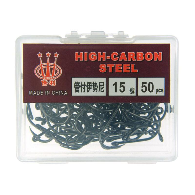 Fishing Barbed Hook Smooth And Concealed High Quality Packaging 1 Steel Carbon Convenient Box Models Multiple Porta E0G4