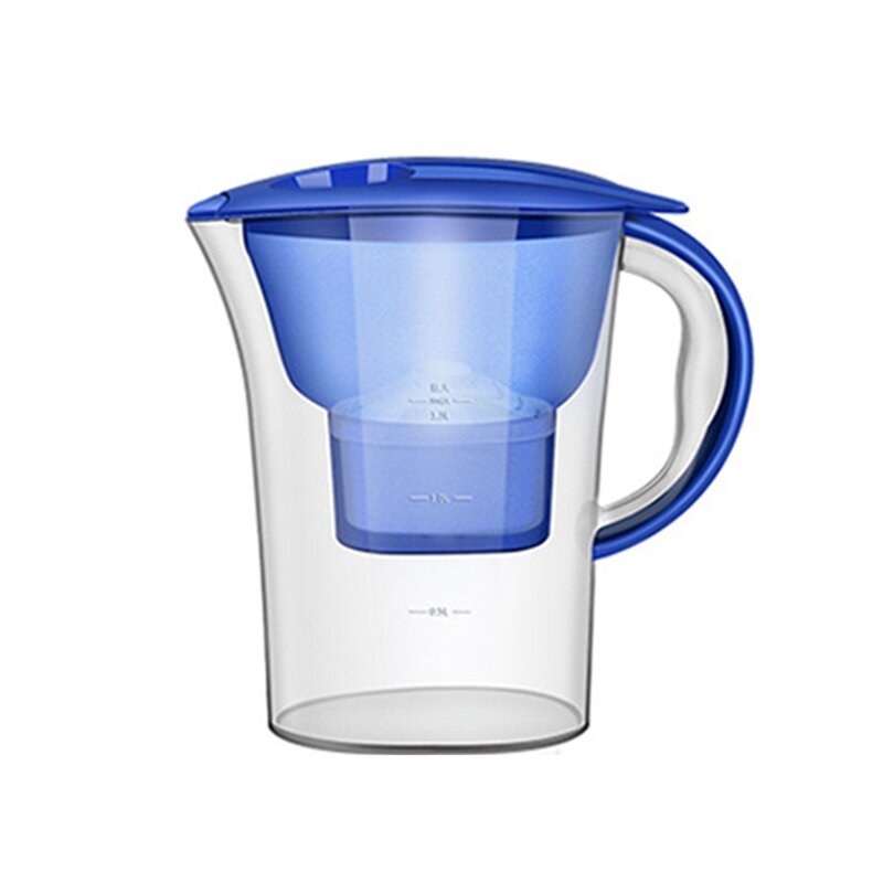 1Pcs Blue Net Kettle Portable Water Purifier Household Kitchen Activated Carbon Filter Kettle