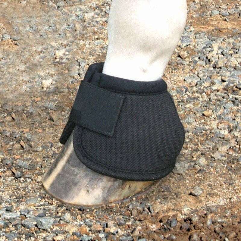1 Pair Durable Horse Boots Black Hoof Wrists Protector Equestrian Equipment