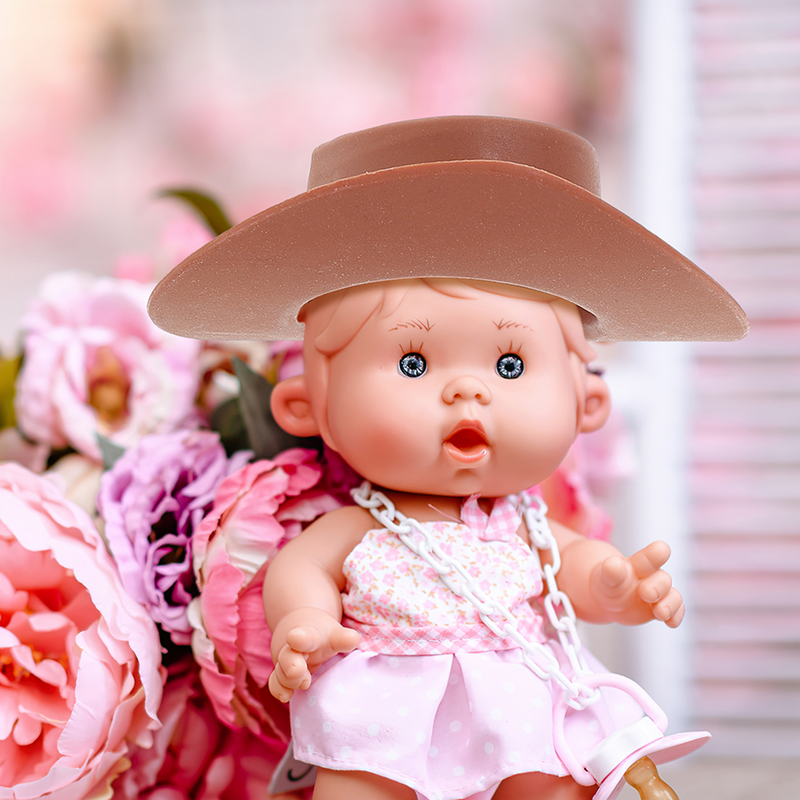 Plástico Mini Cowgirl Hat para Crianças, Miniatura Western Chapéus, Pretend Play Boneca Acessórios, Party Toys Presentes, 20 PCs, 40PCs