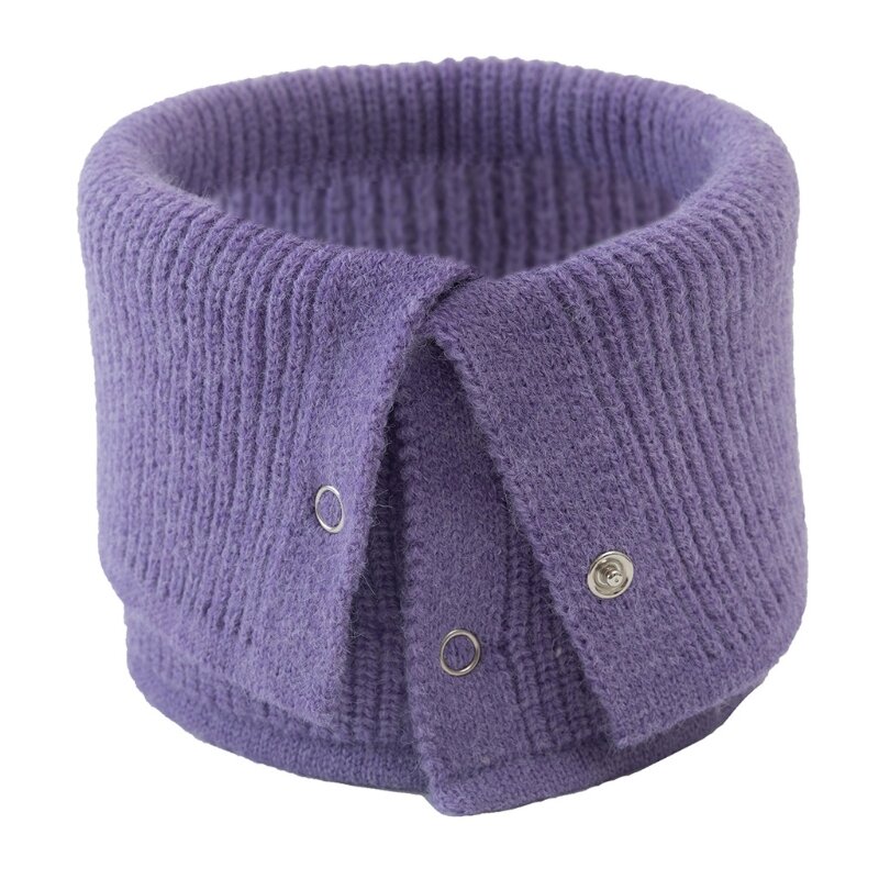 Sciarpe Casual per donne collo avvolgente collo sciarpa calda con chiusura a bottone fazzoletto da collo sciarpa calda invernale decorativa nuovo Dropship