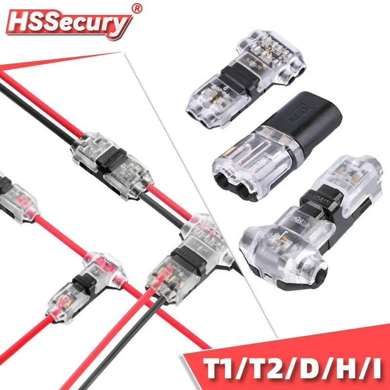 5/10Pcs 2Pin Pluggable Wire Connector Quick Splice Electrical Cable Crimp Terminals for Wires Wiring 8-22AWG  LED Car Connectors
