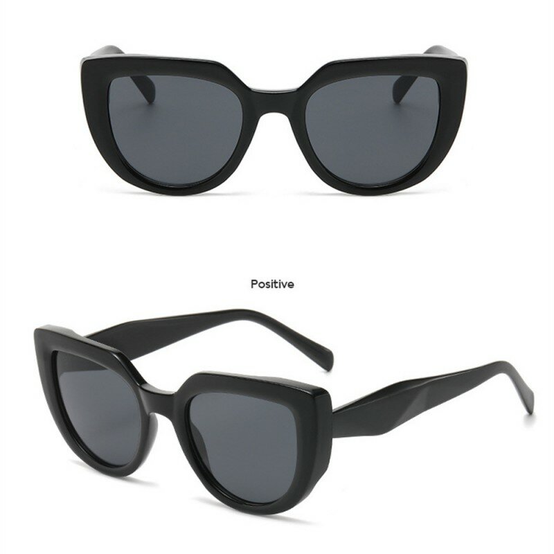 Солнцезащитные очки «кошачий глаз» женские, винтажные брендовые дизайнерские зеркальные солнечные очки в стиле ретро, модные, для вождения