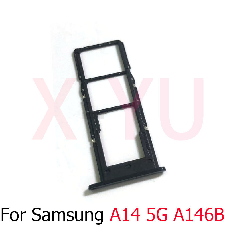Untuk Samsung Galaxy A14 4G 5G A145F A146B A145 A146 Sim & SD tempat baki kartu Slot adaptor bagian pengganti