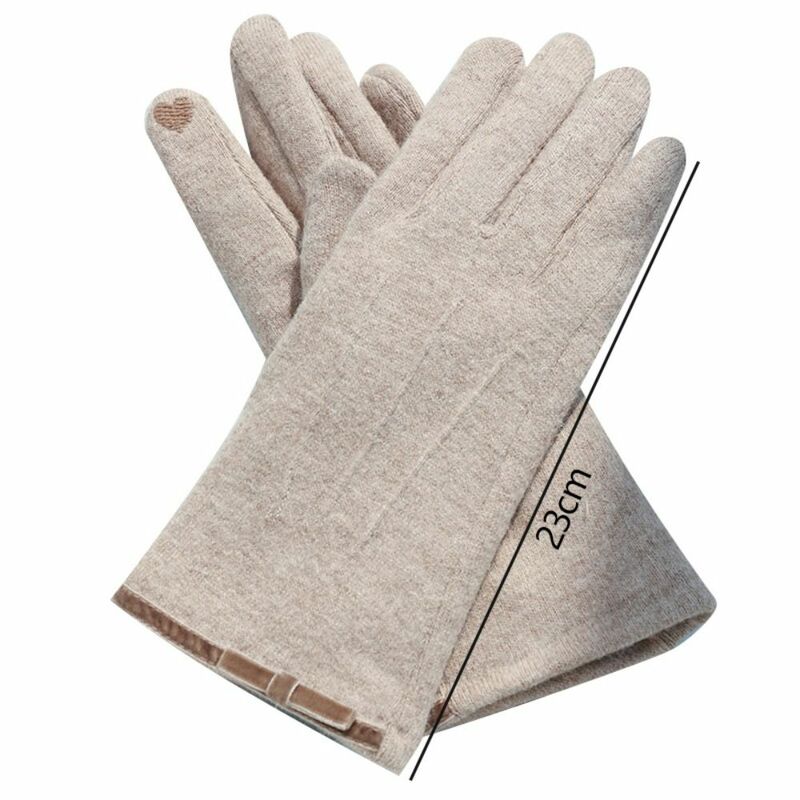 Kasjmier Houd Warme Handschoenen Mode Winddicht Touchscreen Full Finger Handschoenen Verdikte Winterwanten Buitensport