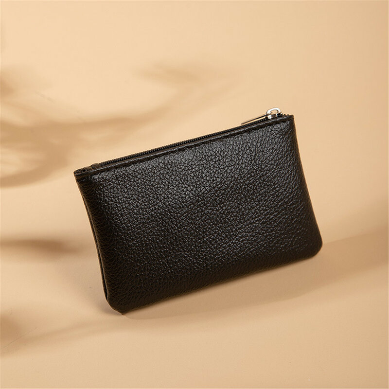 Pola Litchi dompet koin ritsleting PU tas penyimpanan kunci dompet perjalanan dompet wanita untuk tas tangan wanita dompet Pochette