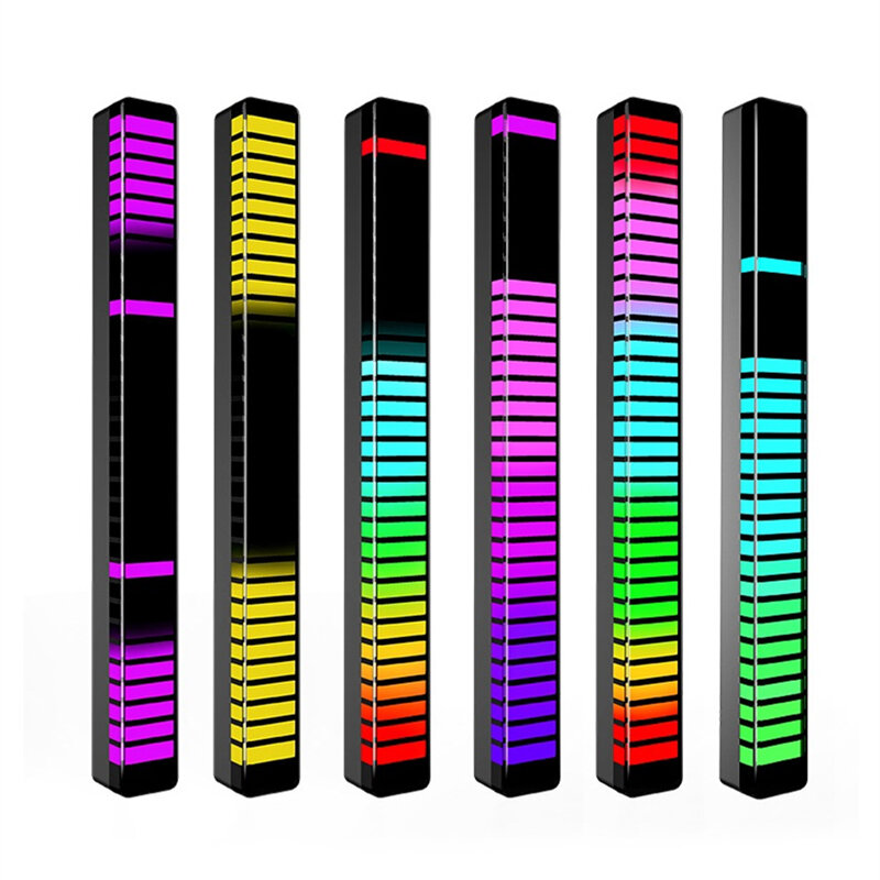 5pcs 16/32led Musik Sound Pickup Lampe USB RGB Voice App Steuerung Rhythmus Umgebungs nachtlichter Desktop Decora Beleuchtung