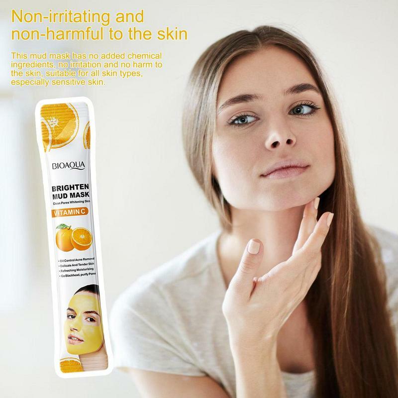 Skin Care Natural Plant Extracts Facial Mask Deep Cleaning Oil-Control Hydrating Facial Sheet Portable Non-Irritating Mud Patch