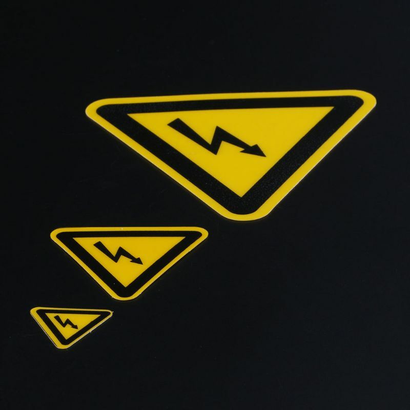 YYDS Крытый Открытый Опасное Напряжение Опасность Шока Опасность Электрическая Безопасность Предупреждающий Знак Этикетка Клей 3