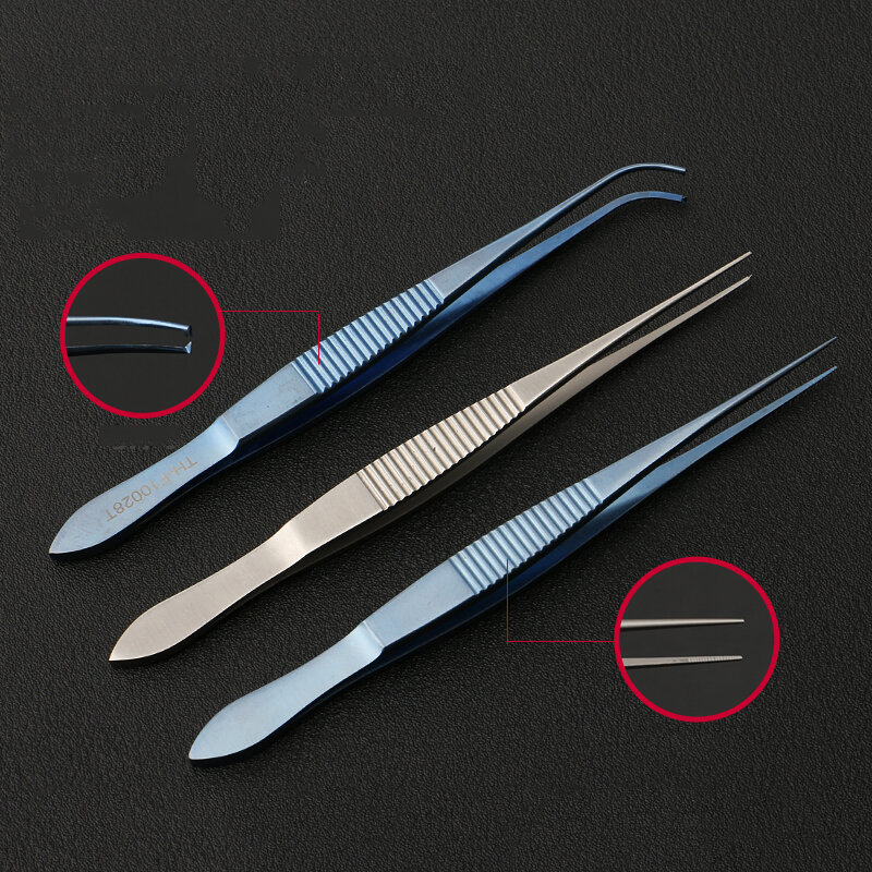 Imported 604 Eye Tweezers Double Eyelid Surgery Tools Microscopic Ophthalmic Instruments Fine Ophthalmic Tweezers Tissue Tweezer