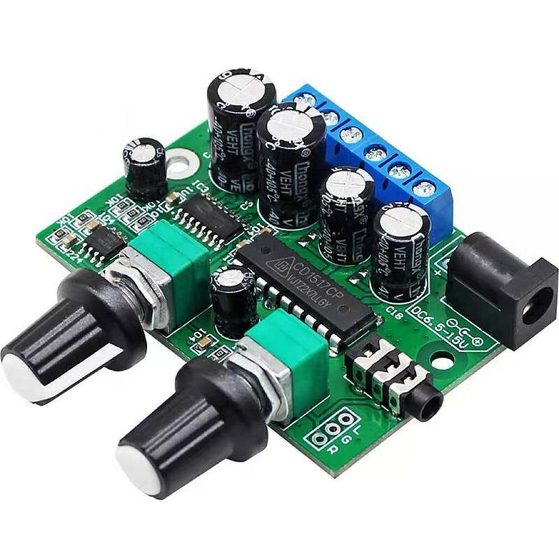 Classe D HiFi Power Amplifier Board, Amplificador de som, Controle de Volume para alto-falante, Subwoofer, Casa, 2,1 canais, 25W + 6W, DC 6.5-15V, Q5H9