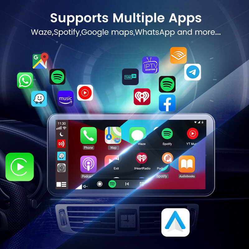 Carlinkit Wired/Wireless CarPlay ไร้สาย Android Auto Dongle สำหรับปรับเปลี่ยน Android หน้าจอ Ariplay Smart Link IOS 14 15