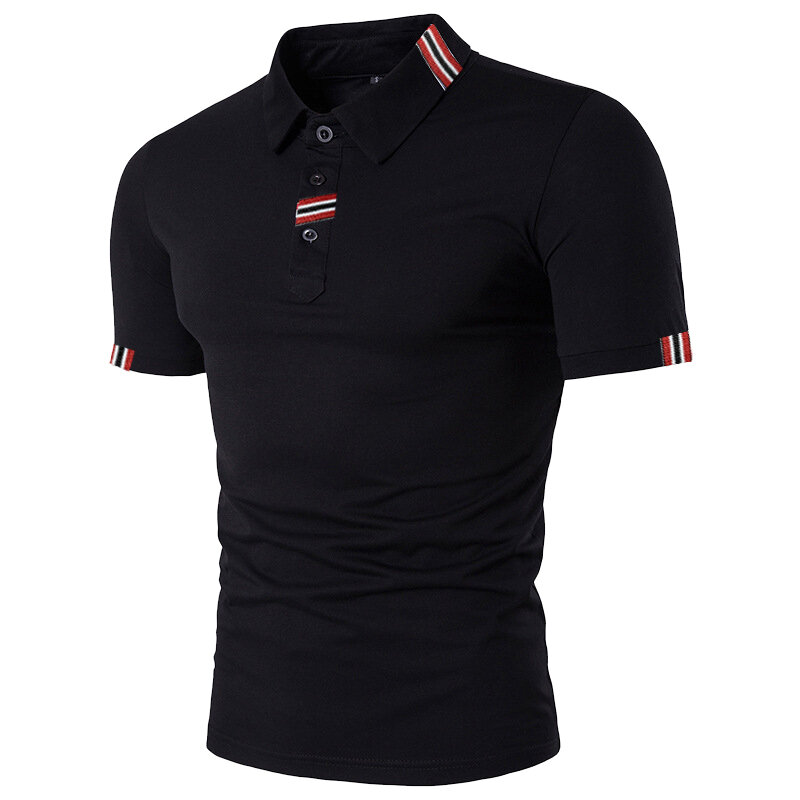 Męska koszulka Polo marki hddhhh z krótkim rękawem nowa odzież letnie stylowe topy w stylu Streetwear