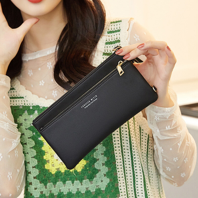 2023 Long Purses Women's Touch Screen Mobile Phone Bag Mini Small Bag Simple Fashion Hold Clutch Bag