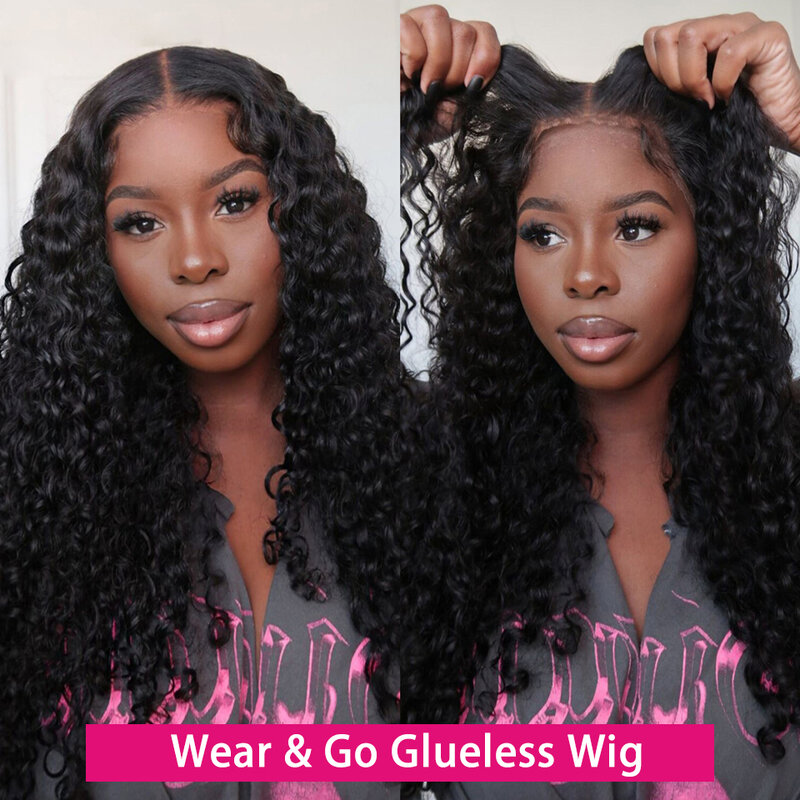 13x6 Hd Deep Wave Frontal Wig 5x5 360 Curly Human Hair Wigs For Women Glueless Wig Free Shipping 13x4 Water Wave Lace Front Wig