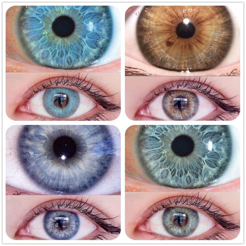 EYESHARE-lentes de contacto de Color azul Natural para ojos, lentillas TAYLOR, Cosméticos bonitos para pupila, 2 unidades, año