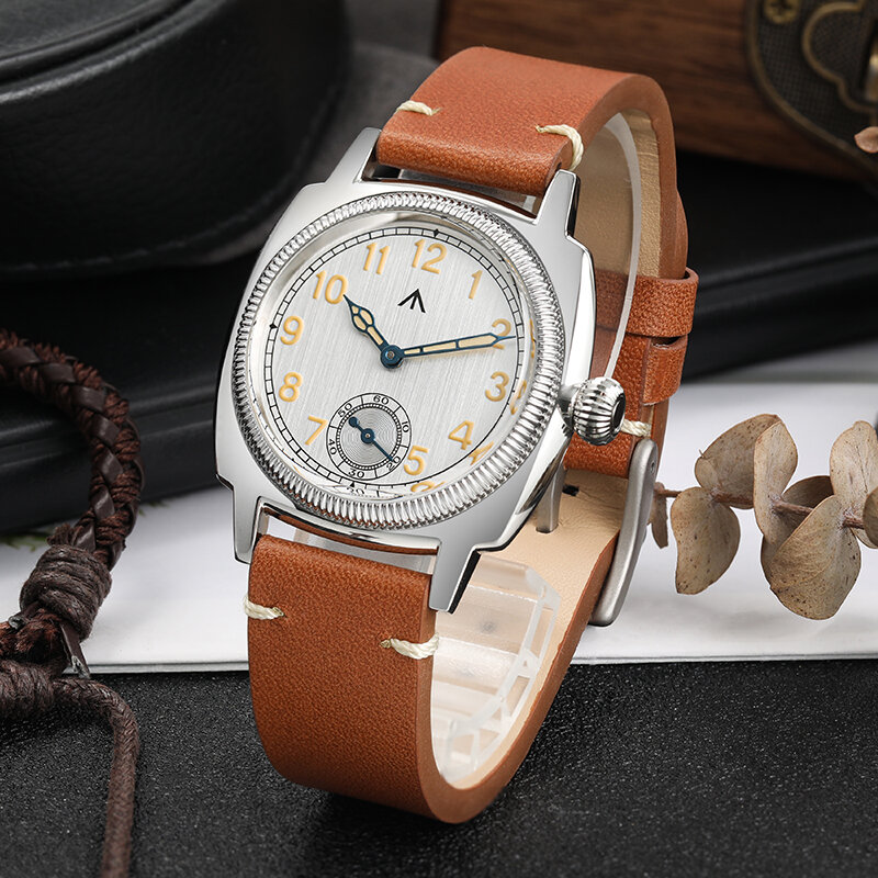 Militado นาฬิกาควอทซ์ ML03 VD78 1926ประดับคริสตัลแซฟไฟร์ตัวเรือนสแตนเลสนาฬิกาโรมันกันน้ำ100ม.