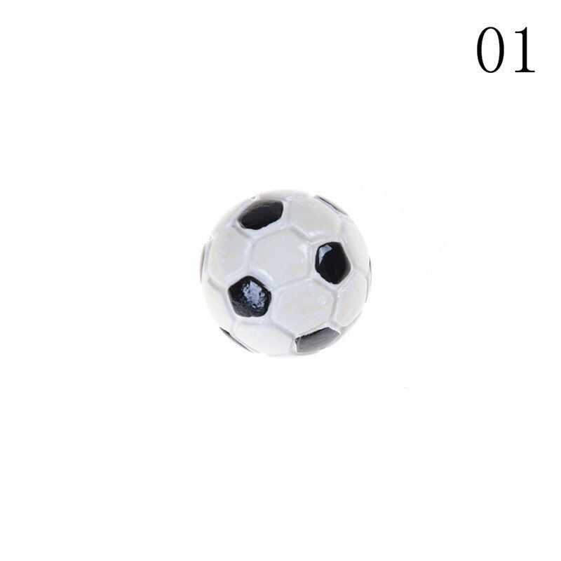1:6/1:12ドールハウスミニチュアスポーツボールサッカーサッカーとバスケットボールの装飾玩具